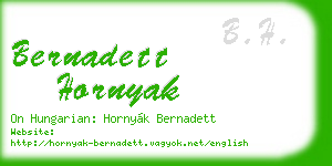 bernadett hornyak business card